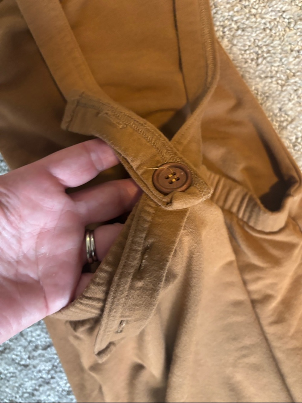 Rust Knit Overalls - Picture 3 of 4